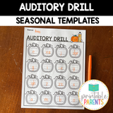 Auditory Drill Template