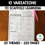 Spelling Dictation Worksheets