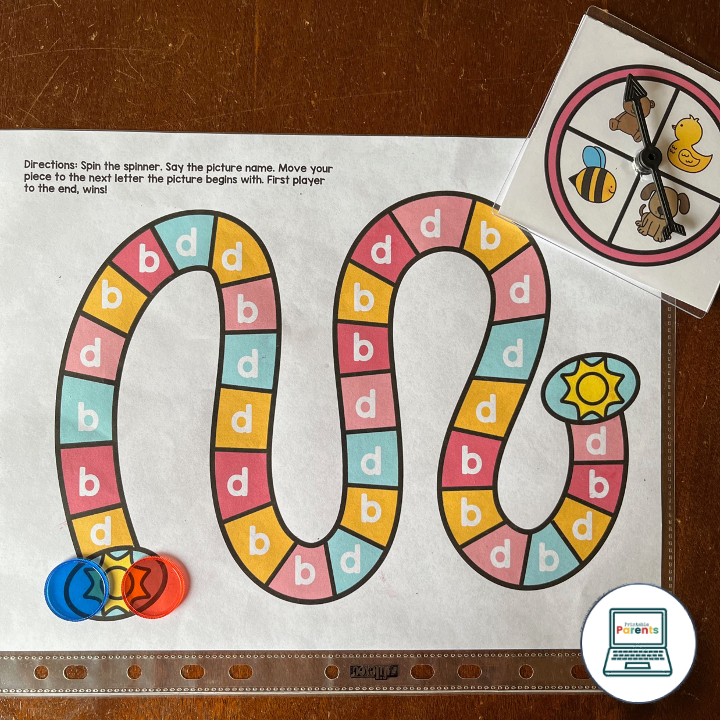 B/D Reversals Games – Printable Parents for Free Printable B And D Confusion Worksheet