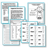 Sight Word Read and Spell List 3