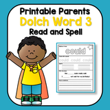 Sight Word Read and Spell List 3