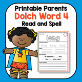 Sight Word Read and Spell List 4