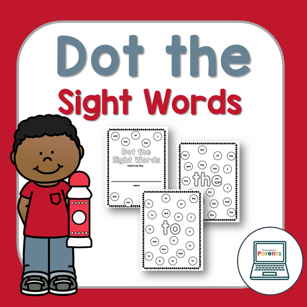 Dot the Sight Words Worksheets