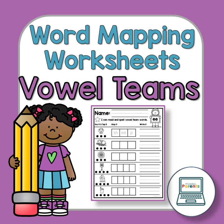Vowel Teams & Diphthongs Word Mapping Worksheets – Printable Parents vowel-teams-diphthongs-word-mapping-worksheets-printable-parents