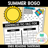 Games Summer BOGO: Phonics Fun + Decodable Sentences Bundle