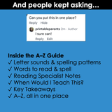 Reteaching the Alphabet Guide