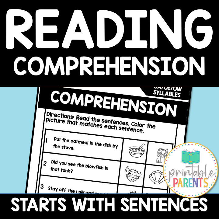 Sentence Comprehension Worksheets – Printable Parents