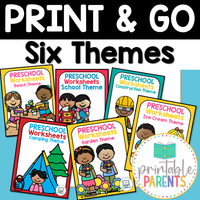 Preschool Worksheet Bundle