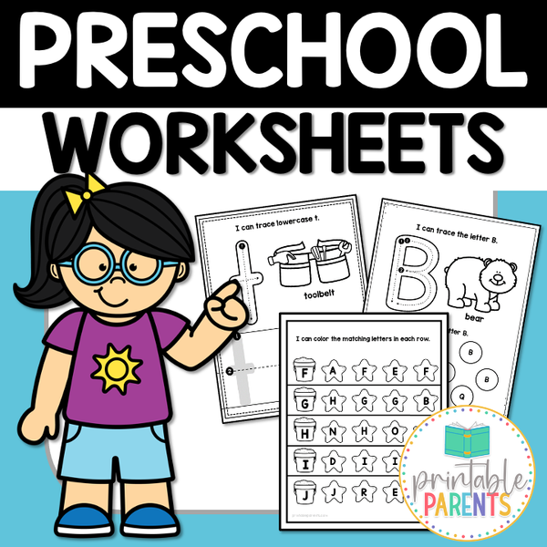 Preschool Worksheet Bundle