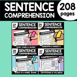 Sentence Comprehension Worksheets