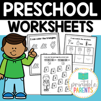 Preschool Worksheet Bundle