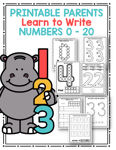 Learn to Write Numbers 0-20