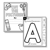 Alphabet Cut and Paste Worksheet Pack