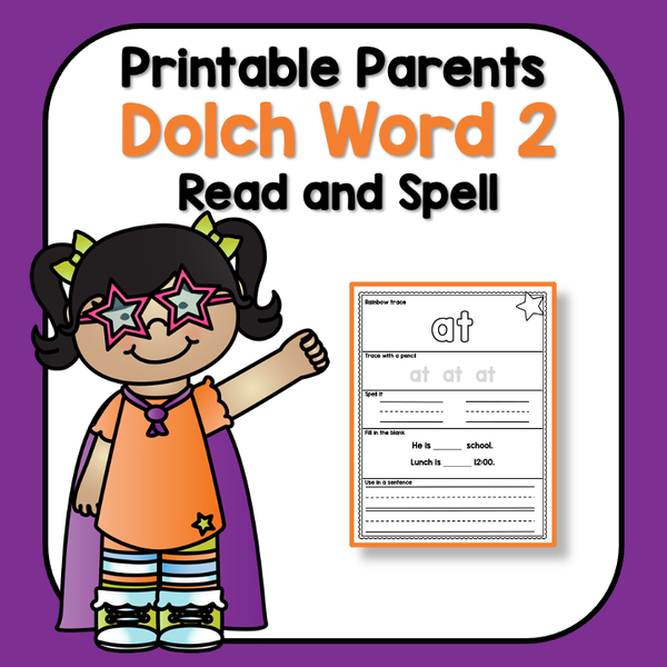 Sight Word Read and Spell List 2
