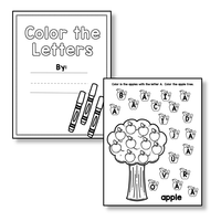 Color and Trace the Alphabet Worksheet Pack