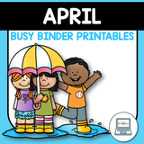 April Preschool Busy Binder
