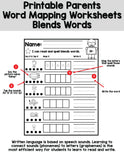 Blends Word Mapping Worksheets - Beginning Blends and Ending Blends