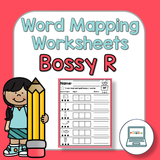 R-Controlled Vowels Word Mapping Worksheets - Bossy R Worksheets