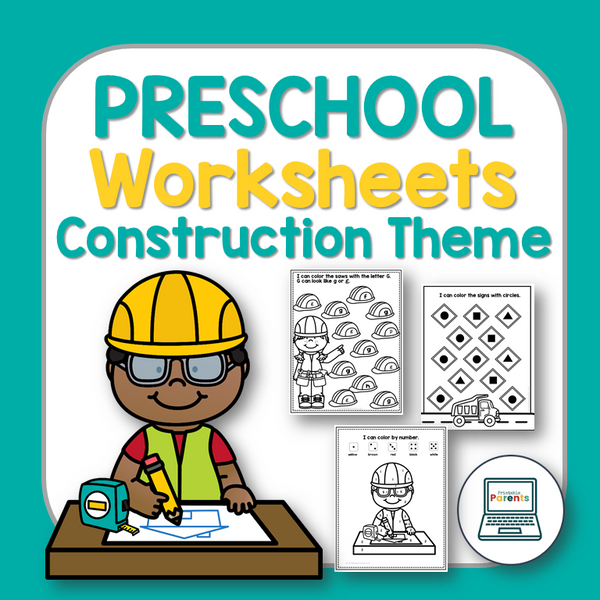 Construction-theme Preschool Worksheets