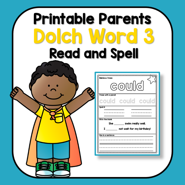 Sight Word Read and Spell List 3