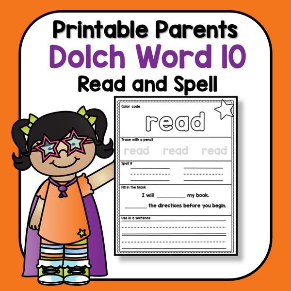 Sight Word Read and Spell List 10