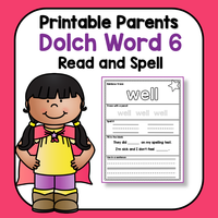 Sight Words Read and Spell 6