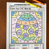CVC Color by Number Bundle