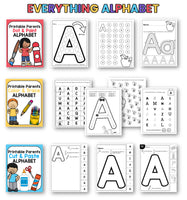Everything Alphabet Worksheet Bundle