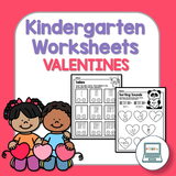 Valentines Kindergarten Worksheets