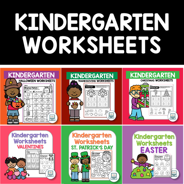 Kindergarten Worksheet Bundle