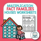 Multiplication and Division Fact Family Worksheets
