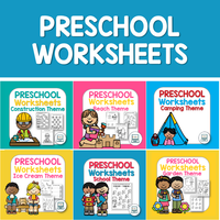 Beach-theme Preschool Worksheets