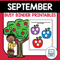 September Preschool Busy Binder