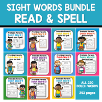 Sight Word Read and Spell Bundle