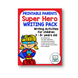 Superheroes Writing Pack