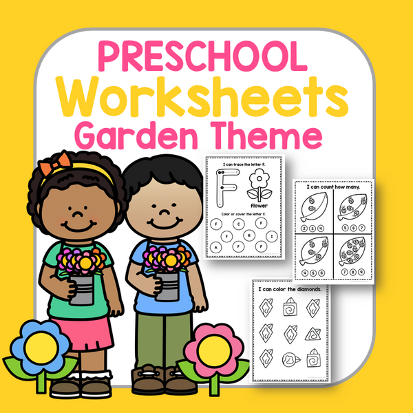 Flower & Garden Worksheets for Preschool
