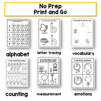 Preschool Worksheet Bundle